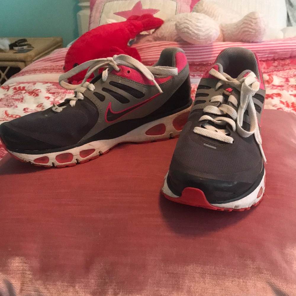 Grey and Pink Nikes